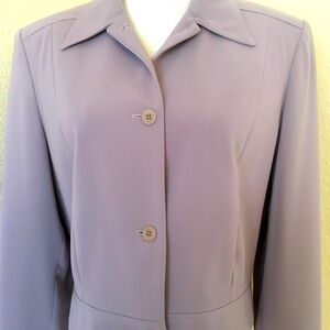 Vintage blazer jacket military style 3 buttons front light purple lilac color